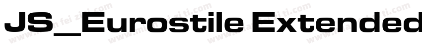 JS_Eurostile Extended-Bold字体转换